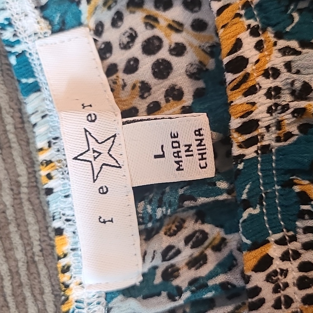 Fever Mixed Prints Blouse - Picture 7 of 12